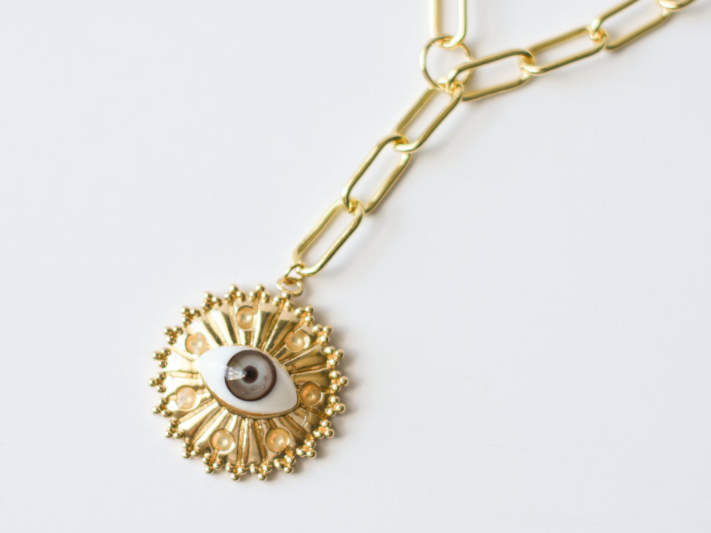 Sunbeam Eye Necklace