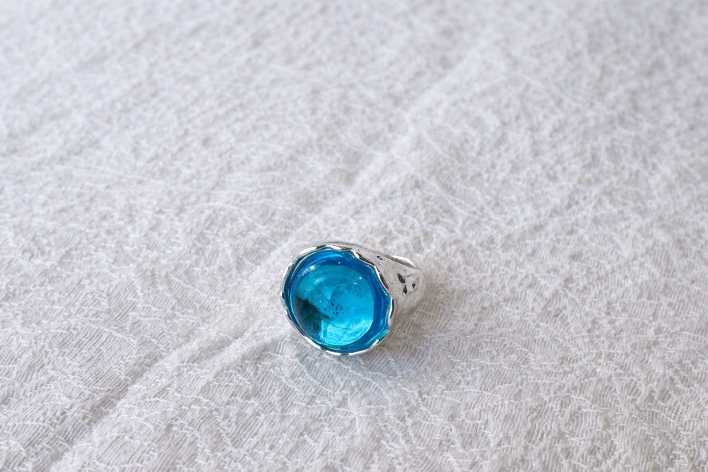Azure Glow Ring – Size 7
