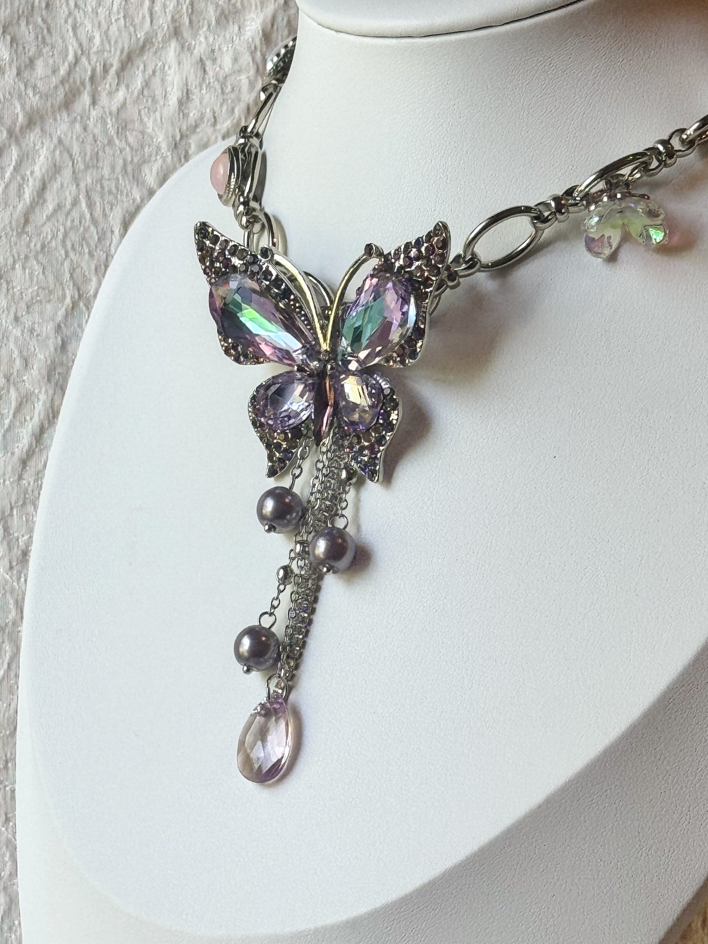 Iris Twilight Butterfly Necklace