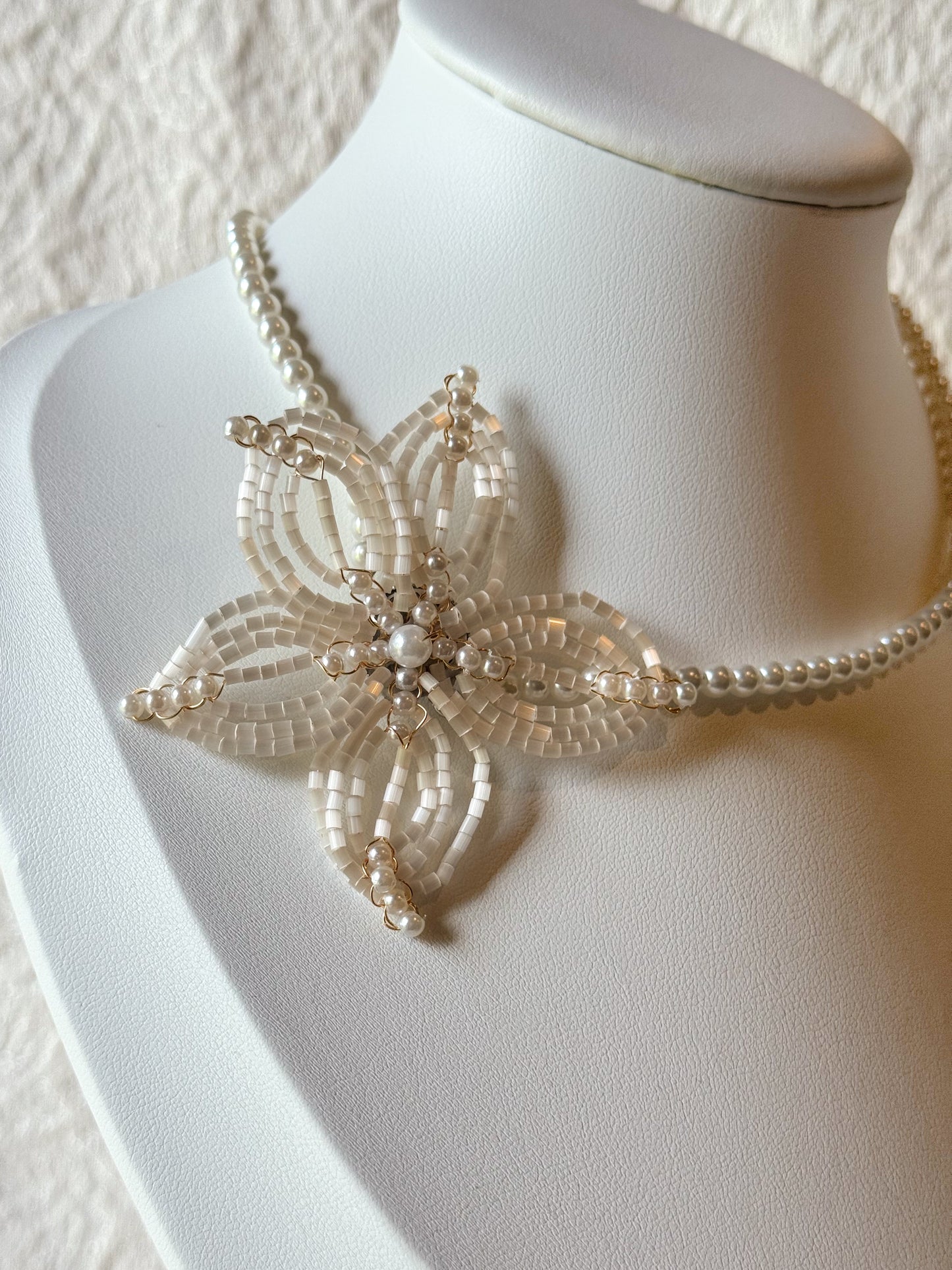Pearl Bloom Flower Necklace