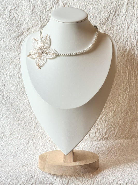 Pearl Bloom Flower Necklace