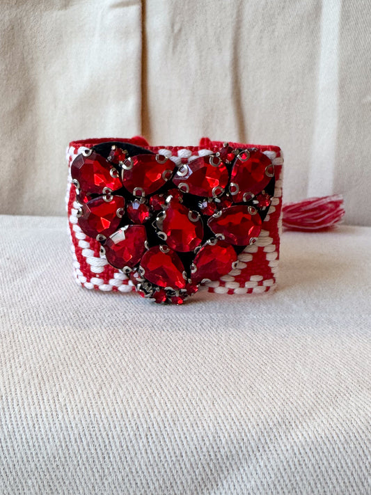 Red Blaze Woven Cuff