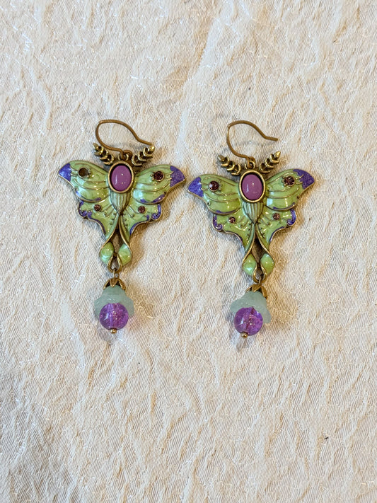 Enchanted Butterfly Drop Earrings