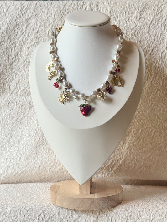 Pearl & Charms Garden Necklace