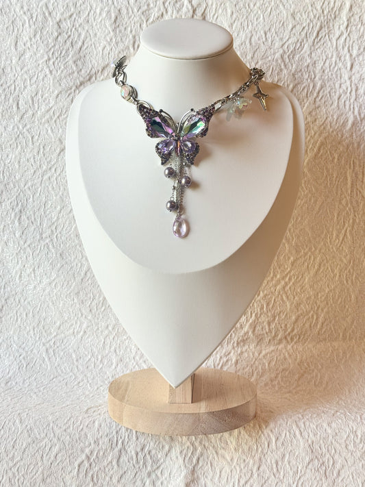 Iris Twilight Butterfly Necklace