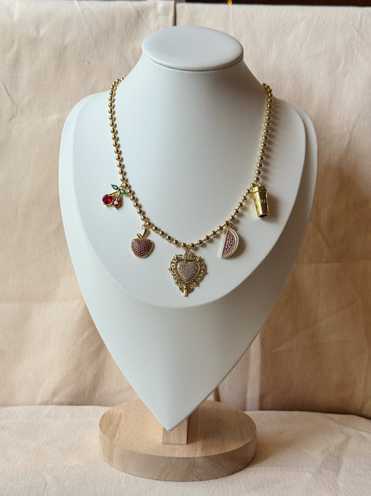 Sweet Charms Gold Necklace
