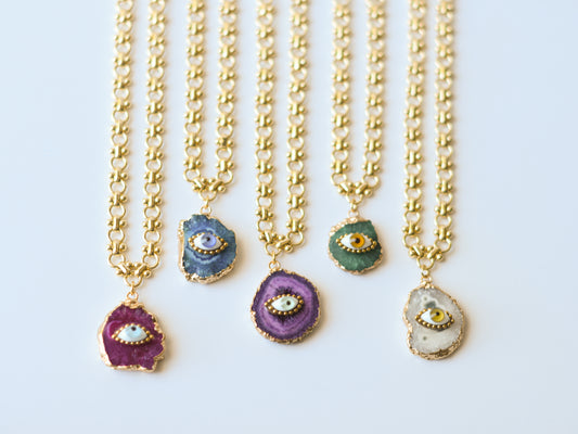 Mystic Slice Charm Necklace
