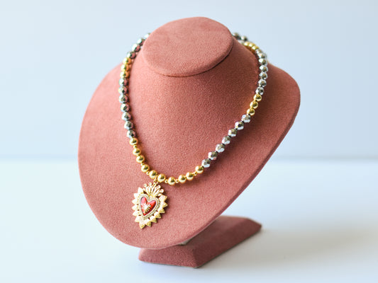 Heart on Fire Necklace
