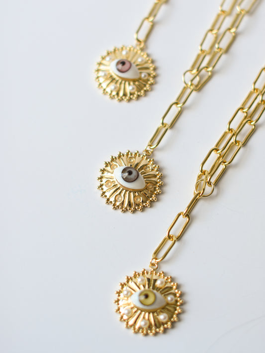 Sunbeam Eye Necklace