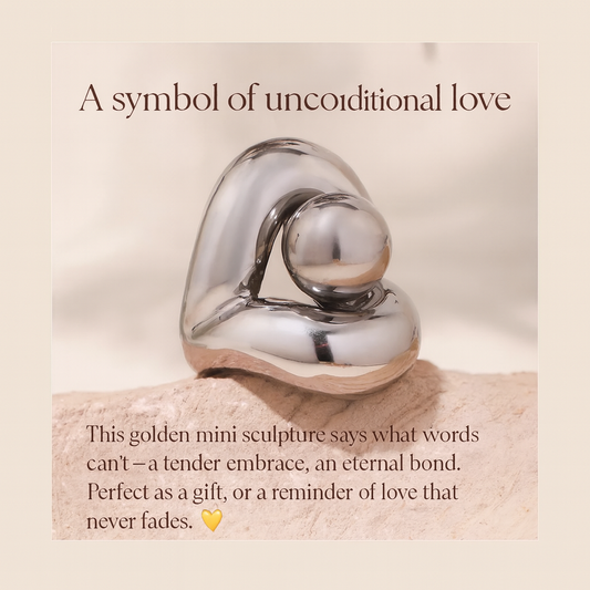 Infinite Love Mini Sculpture – Silver