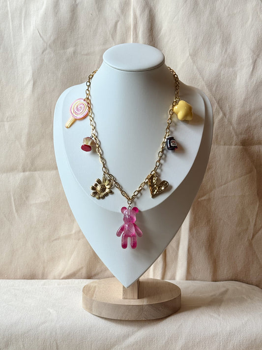 Candy Bear Charm Necklace