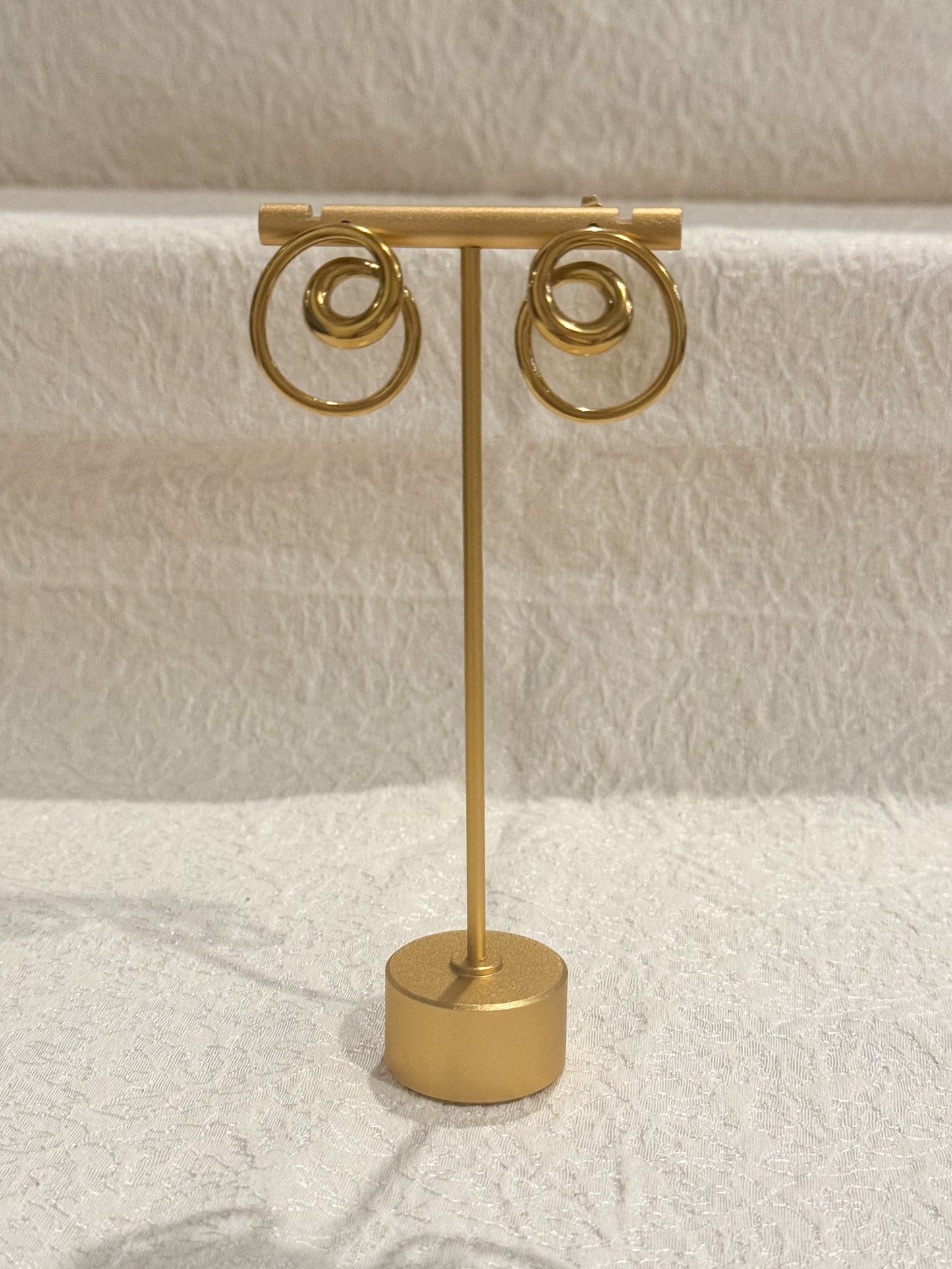 Golden Swirl Earrings