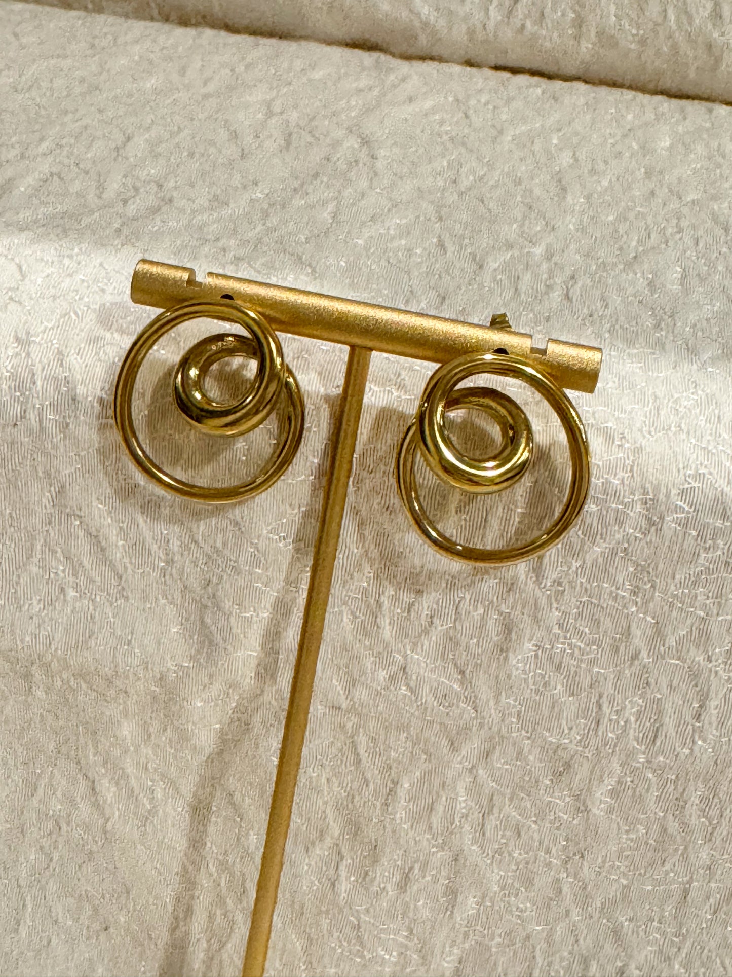 Golden Swirl Earrings