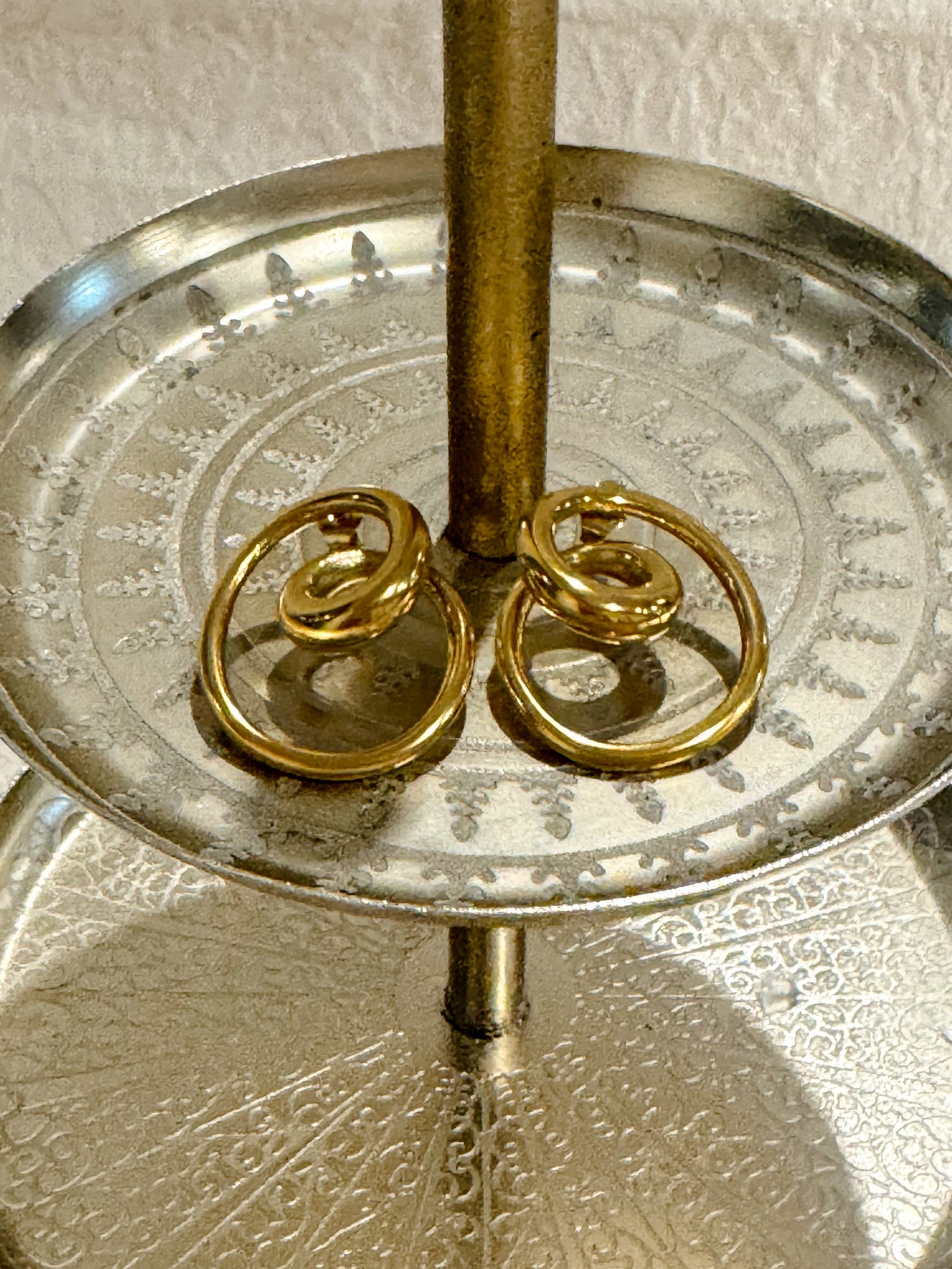 Golden Swirl Earrings