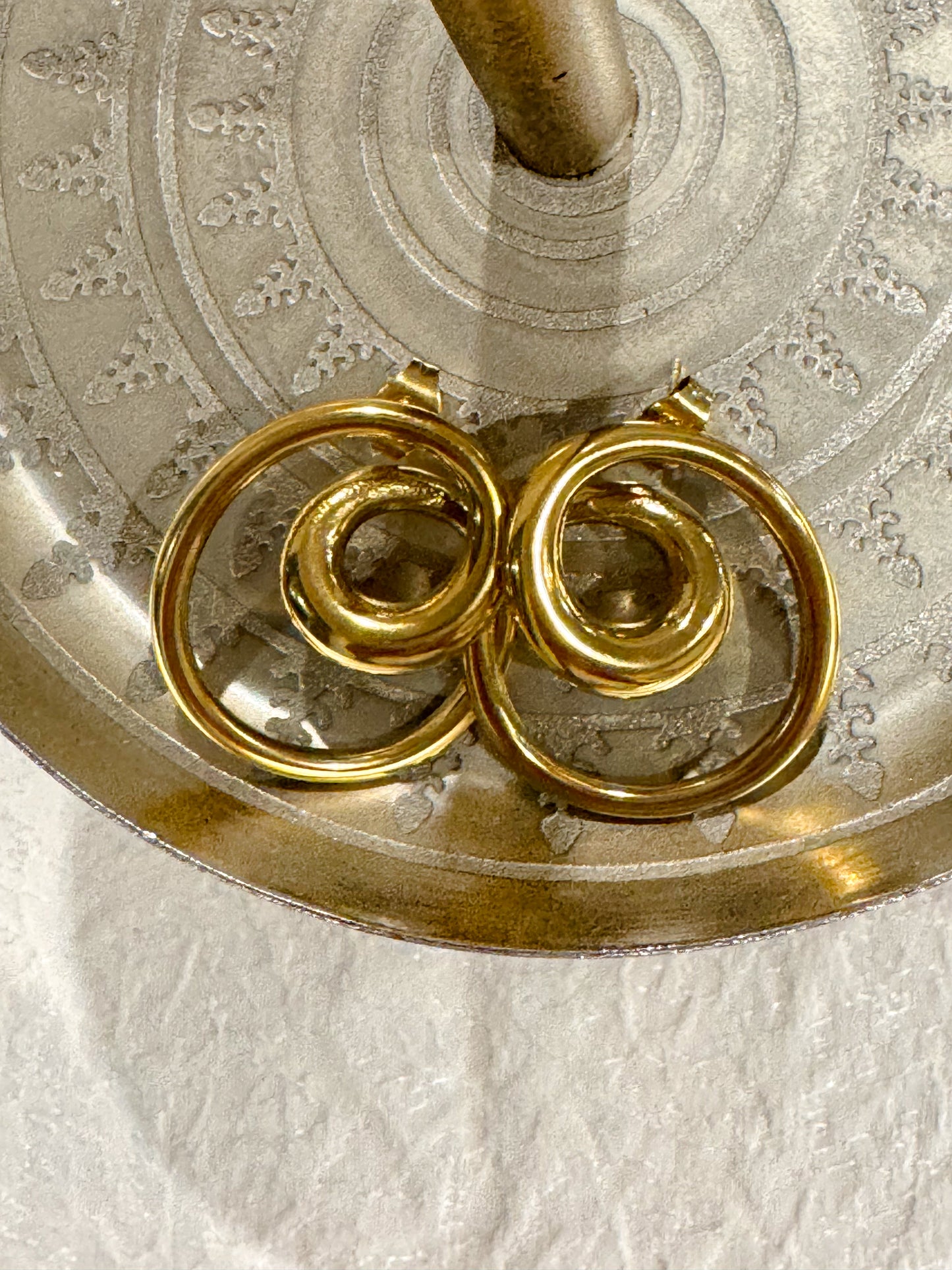 Golden Swirl Earrings